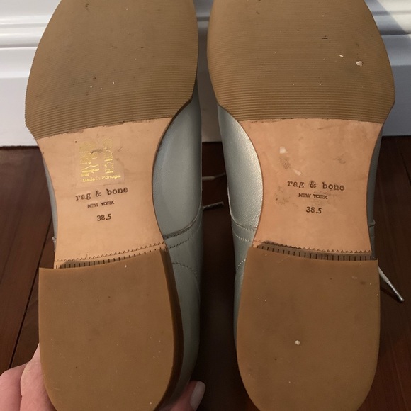 Rag and Bone silver audrey lace up oxford sz 38.5 - Picture 3 of 5